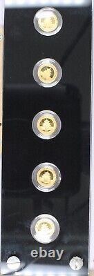 2007 25-Coin Proof Gold panda 15 Yuan 25th Anniversary Commemorative Set
