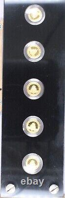 2007 25-Coin Proof Gold panda 15 Yuan 25th Anniversary Commemorative Set