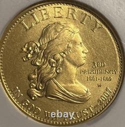 2007 W $10 Gold Spouse Series Jefferson's Liberty NGC MS 70