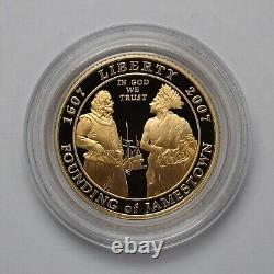 2007 W $5 Jamestown 400th Anniversary Gold Proof Coin