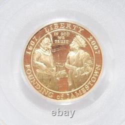 2007-W $5 Jamestown Gold Coin Commemorative 1/4 oz PCGS PR69 DCAM