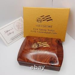 2007 W First Spouse Jefferson's Liberty 1/2 Oz. Uncirculated $10 Gold Coin COA