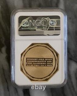 2008 2.5 Oz Gold Humbert Commemorative Pure California Gold With NGC PF69