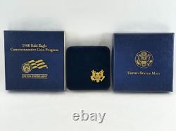 2008 Bald Eagle Commemorative Proof $5 Gold Coin 8.36 grams