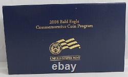2008 Bald Eagle Gold & Silver Commemorative Coin Proof Set with Box & COA