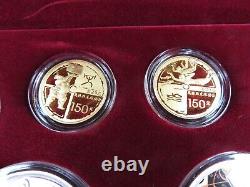 2008 Beijing 6 Coin Olympic Commemorative Gold and Silver Set