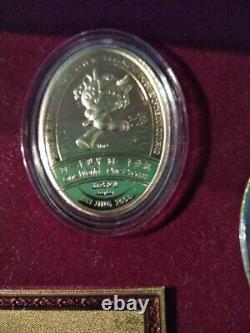 2008 Beijing Summer Olympic Games Mascot Gold Coins Commemorative Medallion Set
