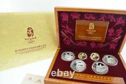 2008 Beijing XXIX Olympics Series 2 Proof Commemorative Gold Silver 6 Coin Set