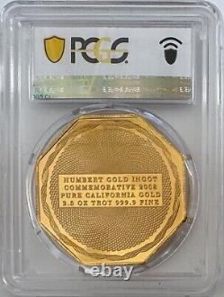 2008 Humbert Commemorative 2.5 oz 9999 California Gold PCGS PR-68 DCAM