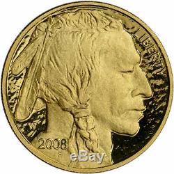 2008-W 1 oz Proof Gold Buffalo (withBox & COA)