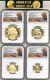 2008 W 4 Coin Gold Proof Buffalo Set Ngc Pf70 Ultra Cameo Early Releases Bison