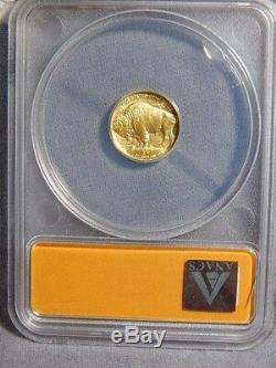2008 W $5.00 1/10 oz 9999 24K GOLD BUFFALO ANACS SP70 First Day of issue RC1508