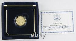 2008 W $5 Gold Coin Bald Eagle GEM Brilliant Uncirculated +BOX & COA