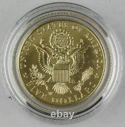 2008 W $5 Gold Coin Bald Eagle GEM Brilliant Uncirculated +BOX & COA