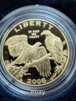 2008-W Bald Eagle Commemorative Proof $5 Gold Coin OGP COA