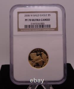 2008-W Bald Eagle Gold $5 NGC PF 70 Ultra Cameo Commemorative US Mint