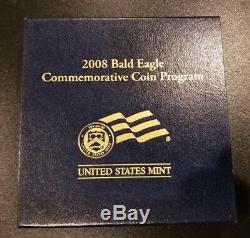 2008-W Proof $5 Gold Bald Eagle Commemorative Coin with Box, OGP & COA