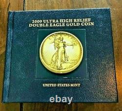 2009 $20 1 Oz Gold Ultra High Relief Uhr Ngc Ms-70 Dpl Deep Mirror Ogp And Book