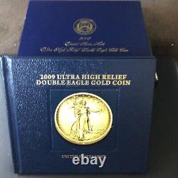 2009 $20 Ultra High Relief Double Eagle. 9999 Gold OGP BOX & COA SPOTLESS