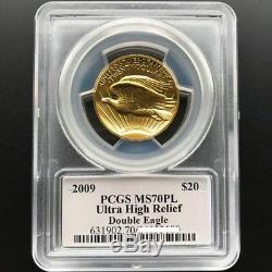 2009 American Liberty Double Eagle Ultra High Relief Gold Coin PCGS MS70 PL Pop8