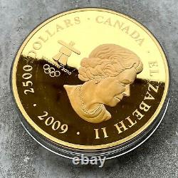 2009 The Canada Today $2500.9999 Kilo Gold Coin Olympic Games 50 Minted