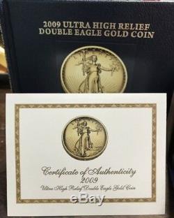 2009 UHR DOUBLE EAGLE $20 1 oz SOLID GOLD COIN Ultra High Relief