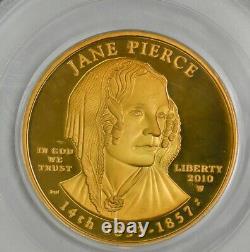 2010-W $10 Jane Pierce First Strike Spouse Gold PR69 DCAM PCGS 7529-35