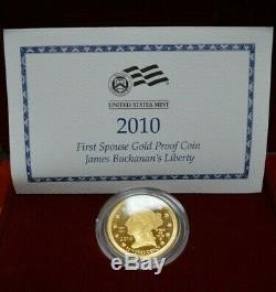 2010 W Buchanan's Liberty First Spouse Series 1/2 Oz, Gold Proof Coin