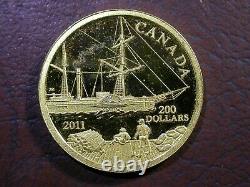 2011 Canada $200 Gold S. S. Beaver Proof Commemorative