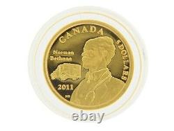 2011 Canada $5 1/10oz 75th Anniversary of Dr. Norman Bethune Pure Gold Coin RCM