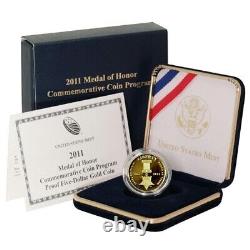 2011 Medal of Honor Commemorative Proof Gold Coin in OGP Box/COA