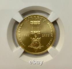 2011-P US Gold $5 Medal of Honor Commemorative NGC MS70 Early Releases