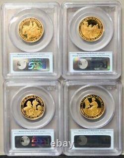 2011-W $10 First Spouse Gold 4 Pc Full Year Set PR69 DCAM PCGS First Strike
