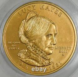 2011-W $10 Lucy Hayes First Strike Spouse Gold MS69 PCGS 931844-15