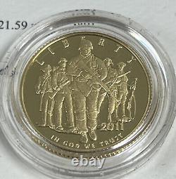 2011 W $5 U. S. Army Commemorative Gold Coin with Box and COA