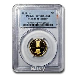 2011-W Gold $5 Commem Medal of Honor PR-70 PCGS