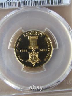 2011 W Medal of Honor PCGS PR69DCAM $5 Gold coin