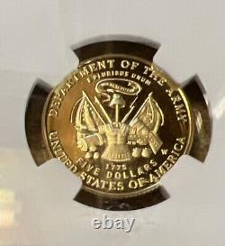 2011-W US Army Gold $5 NGC PF70 Ultra Cameo