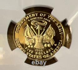 2011-W US Army Gold $5 NGC PF70 Ultra Cameo