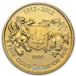 2012 1/4 oz Pure Gold Coin The War of 1812