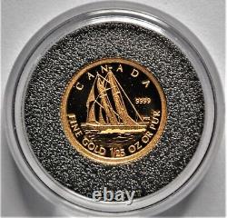 2012 Canada 1/25th oz. Pure Gold Coin The Bluenose NO CASE