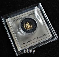 2012 Canada 1/25th oz. Pure Gold Coin The Bluenose NO CASE
