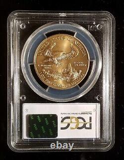 2012 Pcgs $50 Gold Eagle. Mint State 68. Brilliant Unc