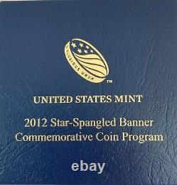 2012 STAR-SPANGLED BANNER $5 GOLD PROOF Commemorative Coin Boxed COA