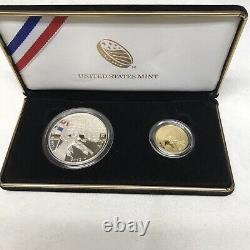 2012 Star Spangled Banner Commemorative 2-coin Proof Set $5 Gold and $1 Silver