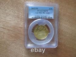 2012-W MS-70 Caroline Harrison Gold $10 Commemorative PCGS Cert. Mint Perfect