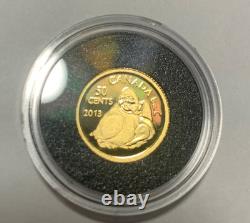 2013 1/25 Of An Ounce Gold Coin In Art Royal Canadian Mint