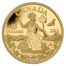 2013 $25 Pure Gold Coin Canada An Allegory