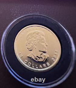 2013 Canada 1/4 oz Gold $10 Polar Bear Proof Limited 7.5k Coin Rare. 9999