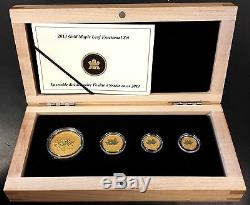 2013 Canada Gold Maple Leaf Fractional four coin set! Box and COA included